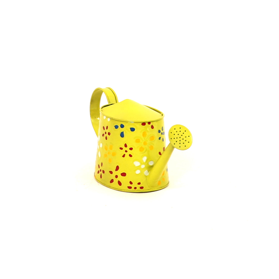 Traditional Watering Can - Large - Floral Print Green