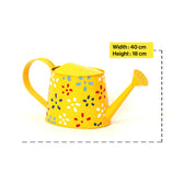 Traditional Watering Can in Floral Print Yellow (Large)