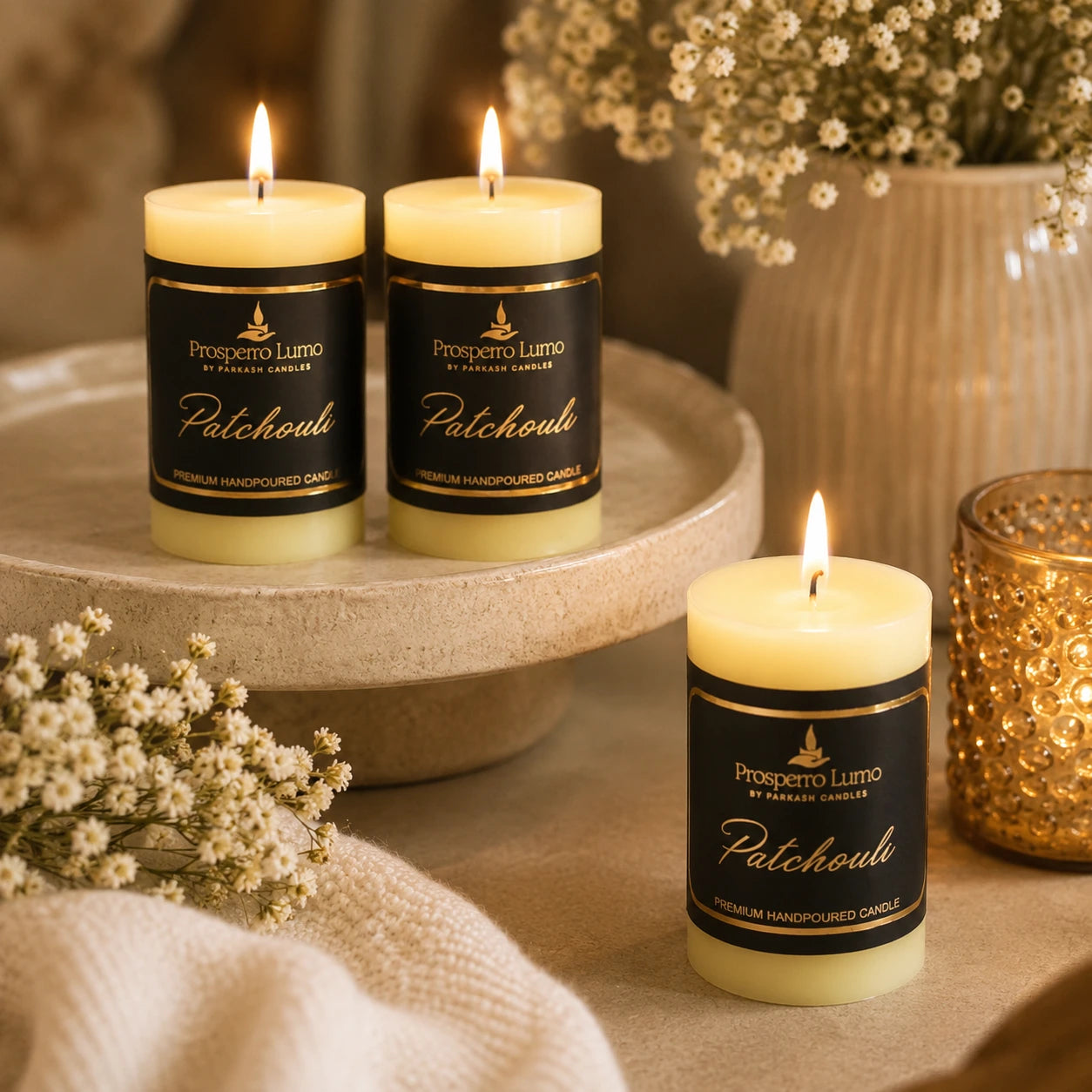 Threadvibe Living Premium Smokeless Scented Candle In Patchouli