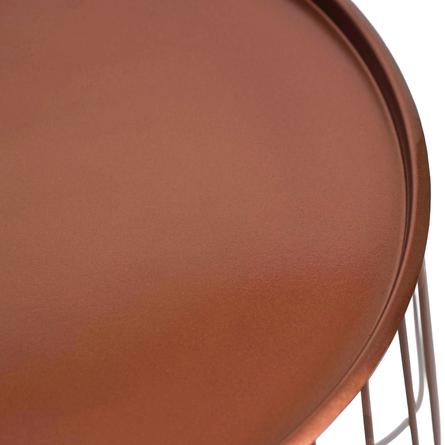 Copper Round Wire Side Table