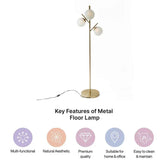 Metal floor lamp