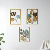 Leaf Wall Decor Metal Wall Art-Set of 3